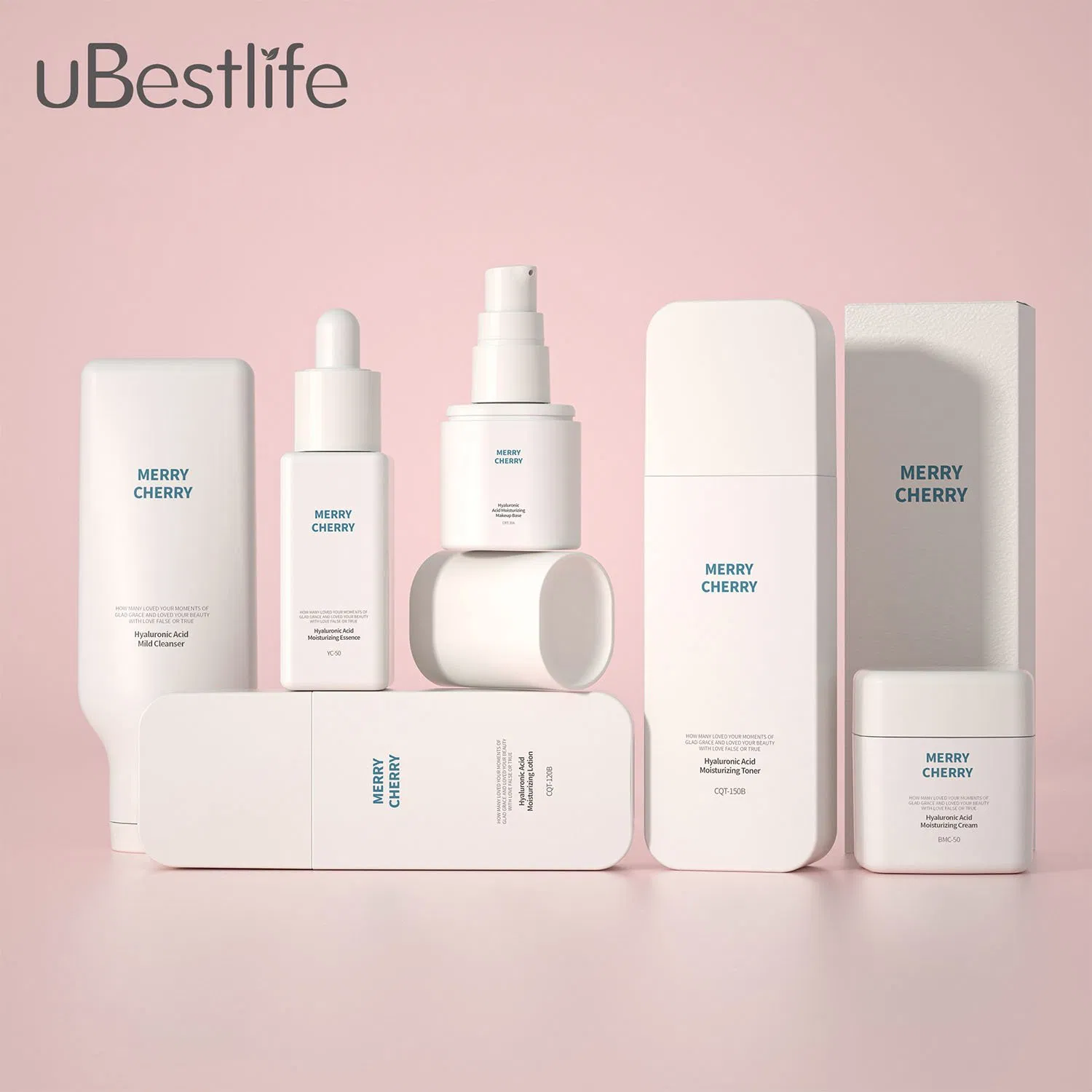 CQT High Quality Square Cosmetic Pump Bottle Lotion Oil Essence Toner