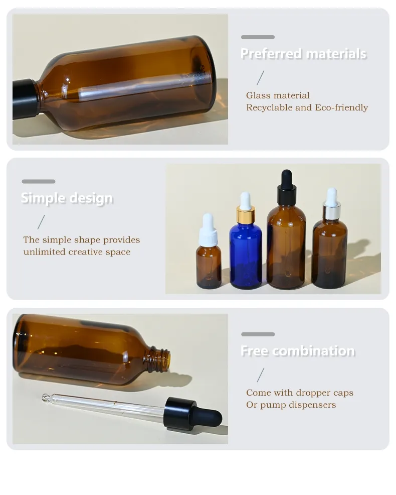 Fragrance Bottle Luxury Dropper Serum Glass Perfume Bottle