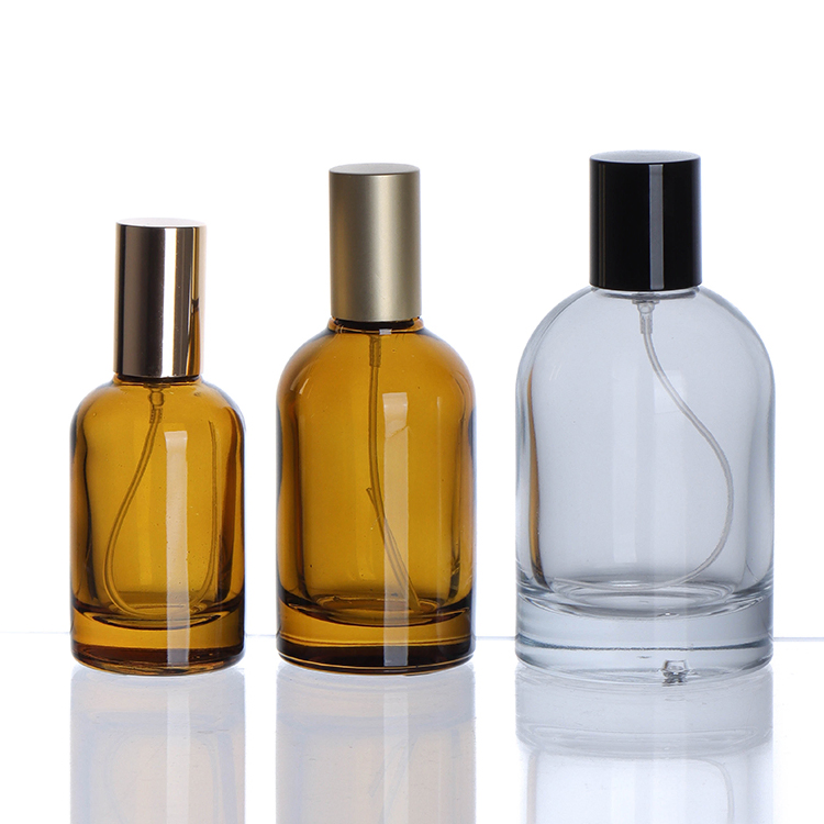 New Design 30ml 50ml 100ml Cylinder Spray Glass Perfume Bottle with Pump Sprayer