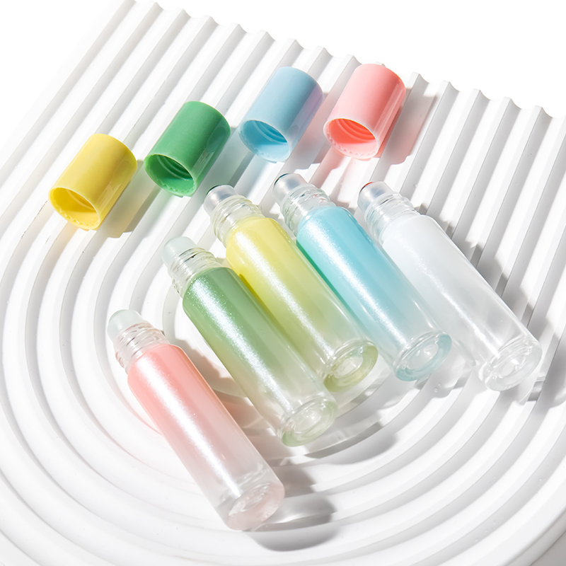 10ml Colorful Perfume Roll on Bottle with Glass/Metal Ball Roller for Deodorant Essential Oil