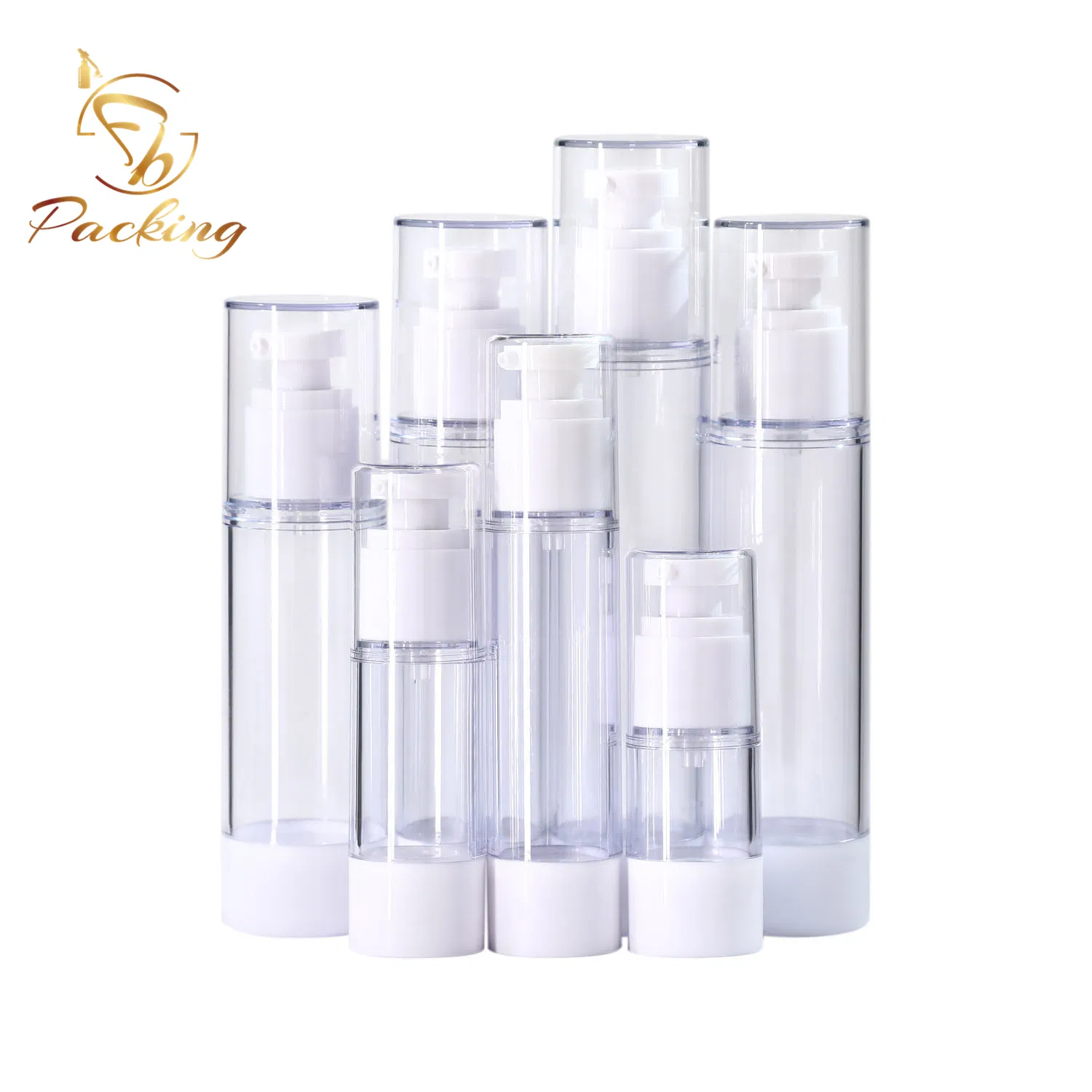 Cosmetic 30ml 50ml 100ml Transparent Airless Pump Lotion Bottle Pump Bottle