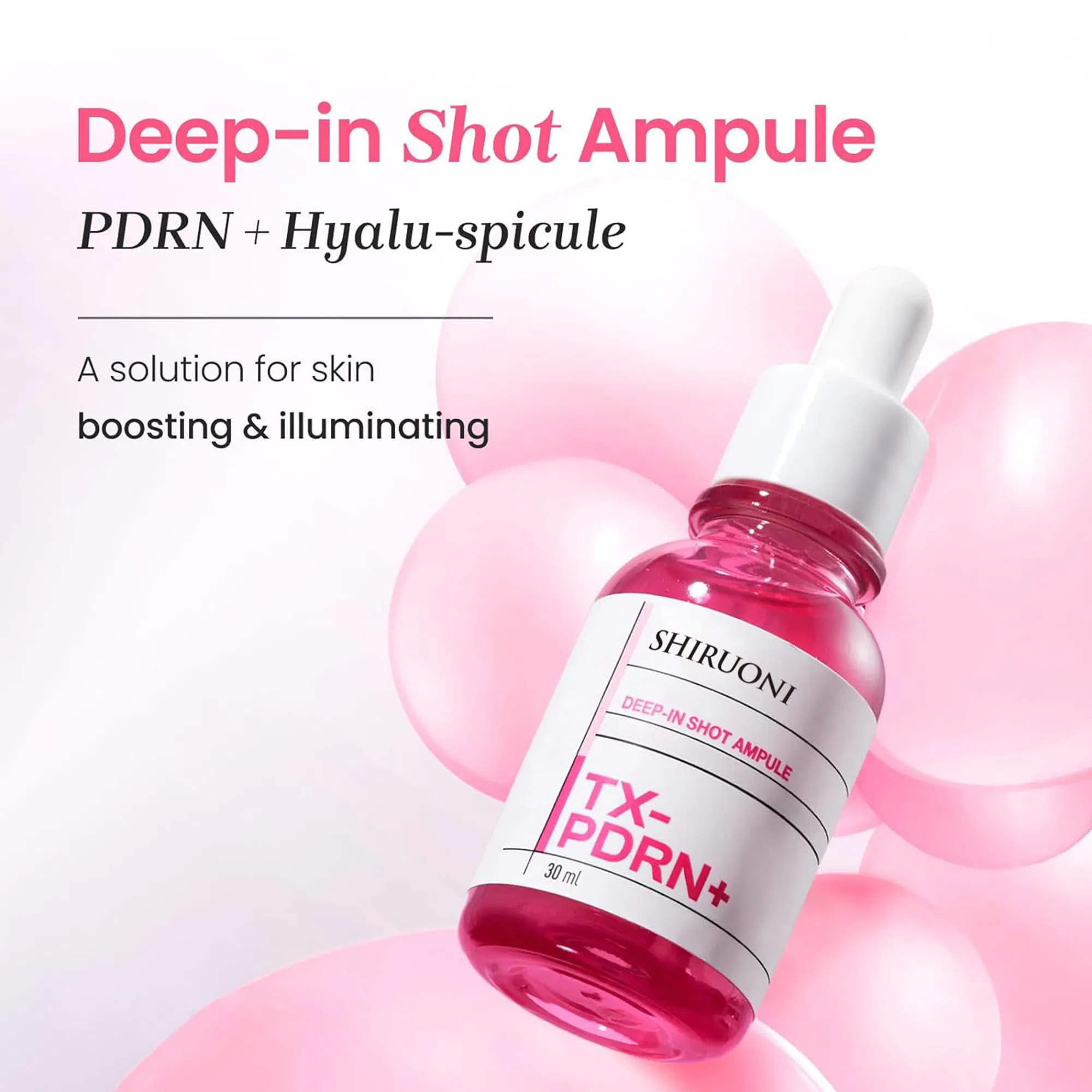 Pdrn+ Hyaluronic Acid Ampoule Private Label - Skin Boosting &amp; Illuminating Concentrate