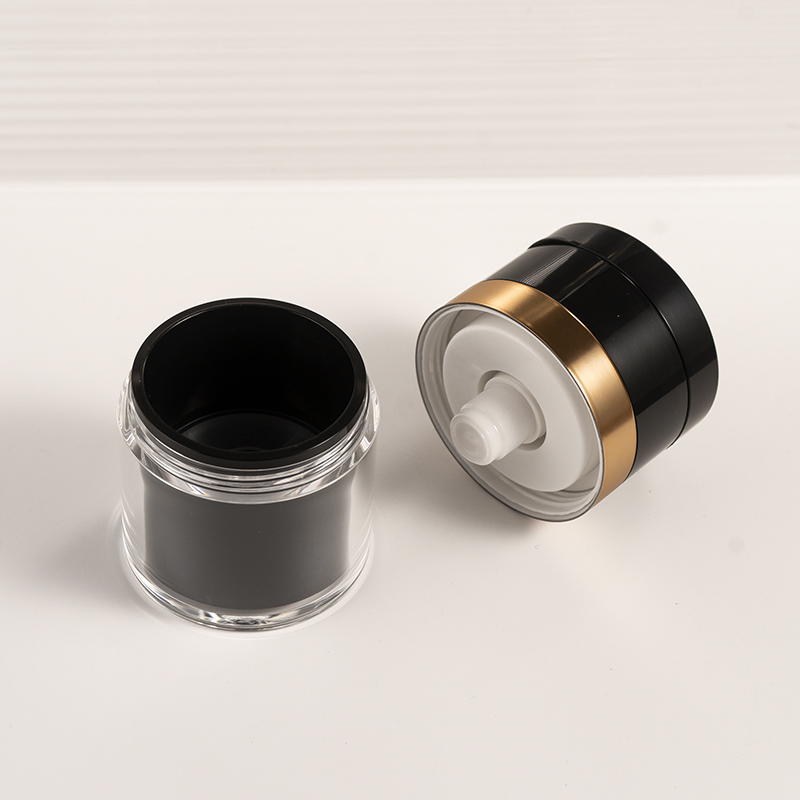 Hot Selling Luxury Plastic Airless Pump Jar Cream Cosmetic Packaging for Person Skincare