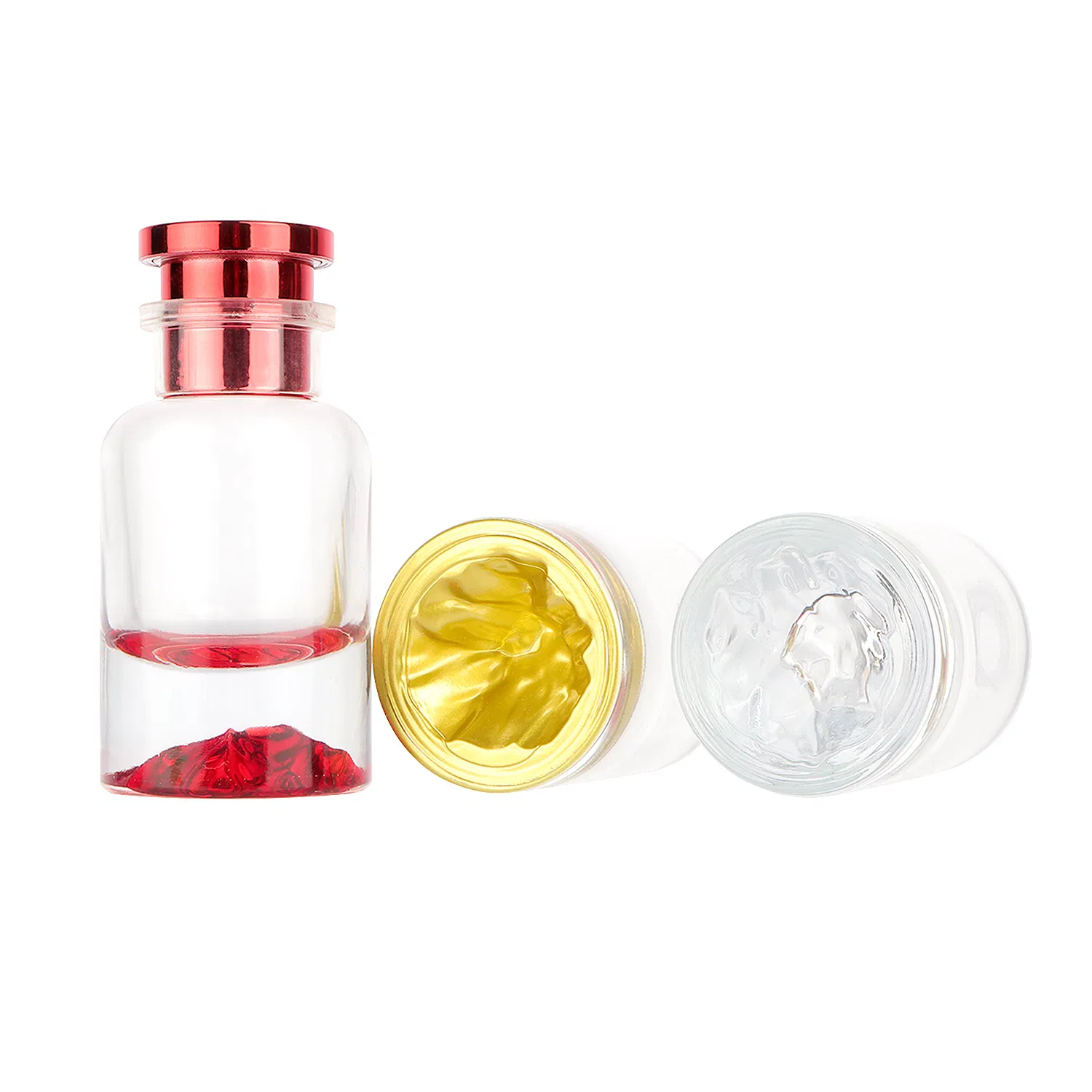 Black 30ml 50ml Luxury Round Cap Spray Perfume Glass Bottle Empty Fragrance Cosmetics Container