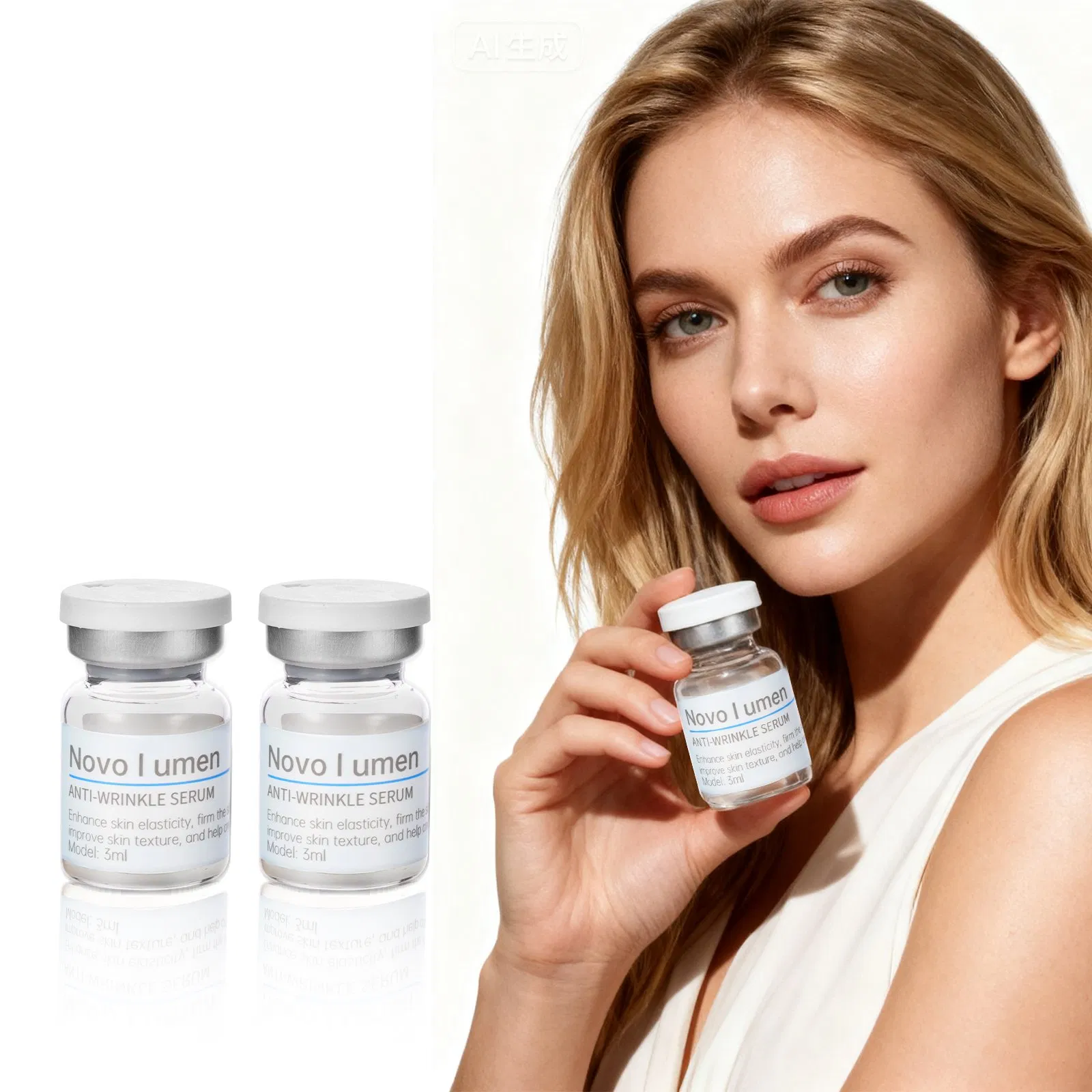 Brightening Face Ampoule with Hyaluronic Acid &amp; Vitamin C