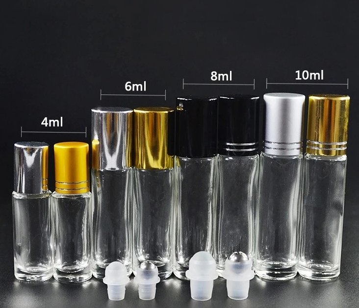 Perfume 10ml Essential Oil Clear Glass Roll on Bottle Perfume Glass Bottle