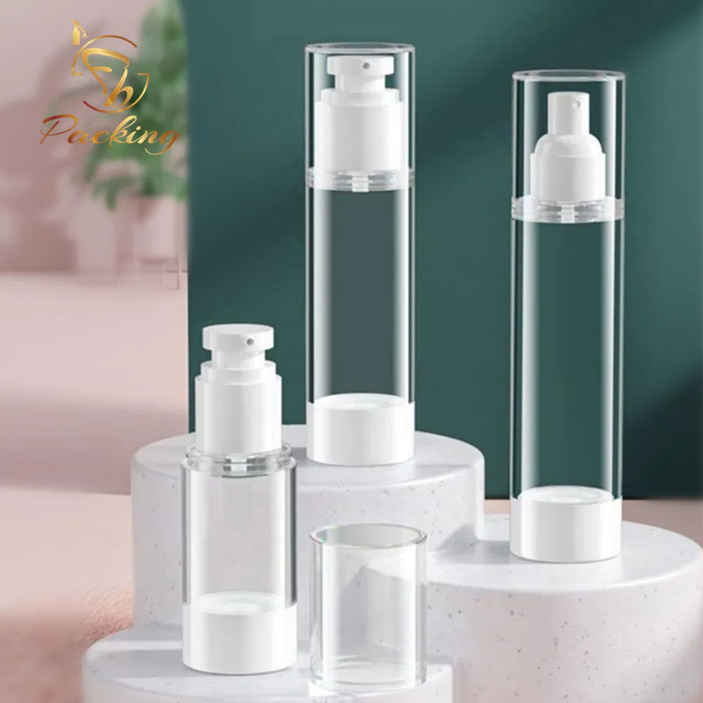 Cosmetic 30ml 50ml 100ml Transparent Airless Pump Lotion Bottle Pump Bottle
