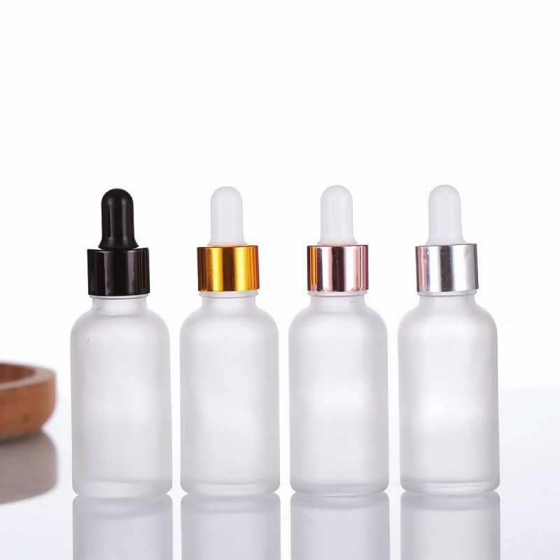 5ml 10ml 20ml 30ml 50ml Skincare Package Clear Amber Glass Serum Oil Dropper Bottle