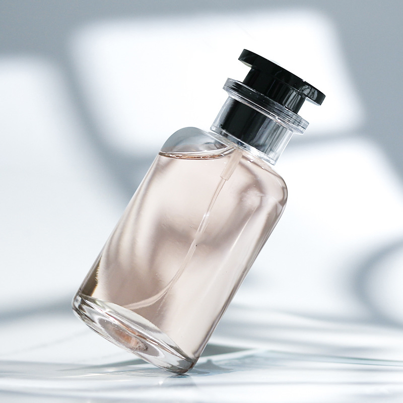 Wholesale Modern Gradient Black 30ml 50ml 100ml Luxury Round Spray Cylinder Custom Glass Perfume Bottle with Lid Box