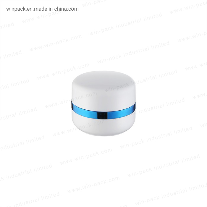 Luxurious White Plastic Cream Jar for Skincare Essentials
