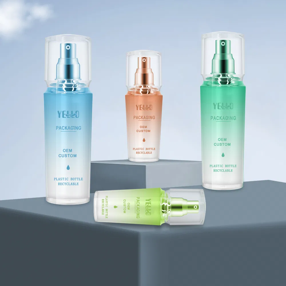 New Arrival Wholesale High-End Acrylic Cosmetic Jars Pump Sprayer Bottles Packaging Set for Serum Face Lotion Cream Toner Cleanser Skincare China Manufacturer