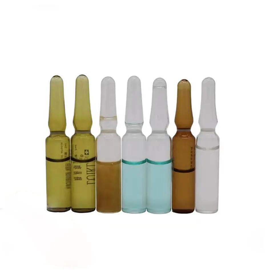 1ml 2ml 5ml Pharmaceutical Skincare Amber Glass Ampoule for Anti-Aging Serum