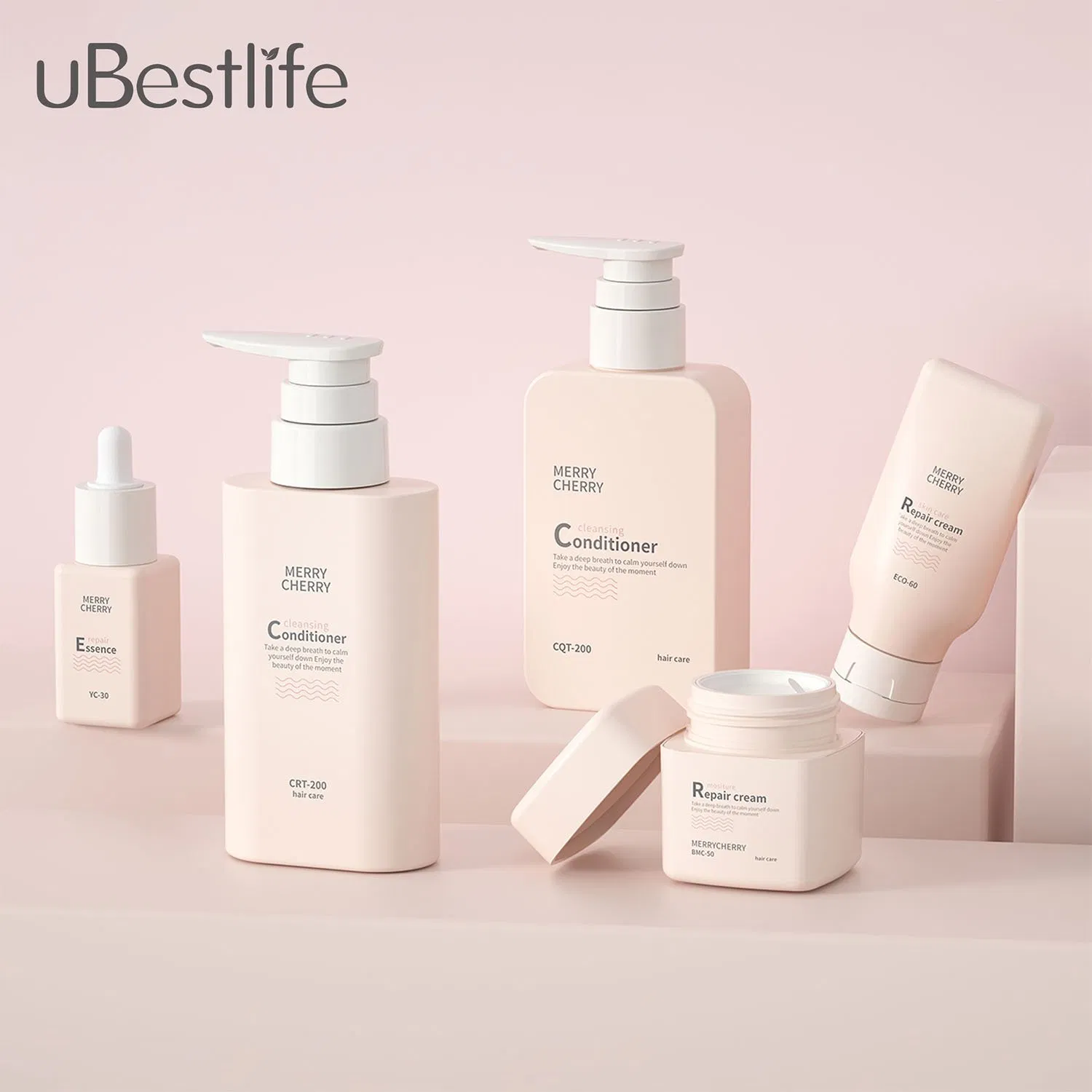 CQT High Quality Square Cosmetic Pump Bottle Lotion Oil Essence Toner