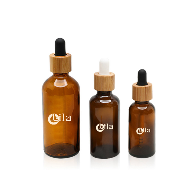 New Custom Square Golden Essence Dropper Essential Oil Bottle Square Glass Bottle with Serum Dropper 100ml 50ml 30ml