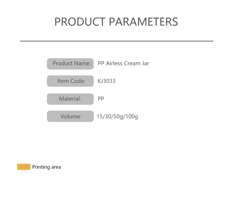 Cosmetic Luxury Airless Cream Pump Jar 8