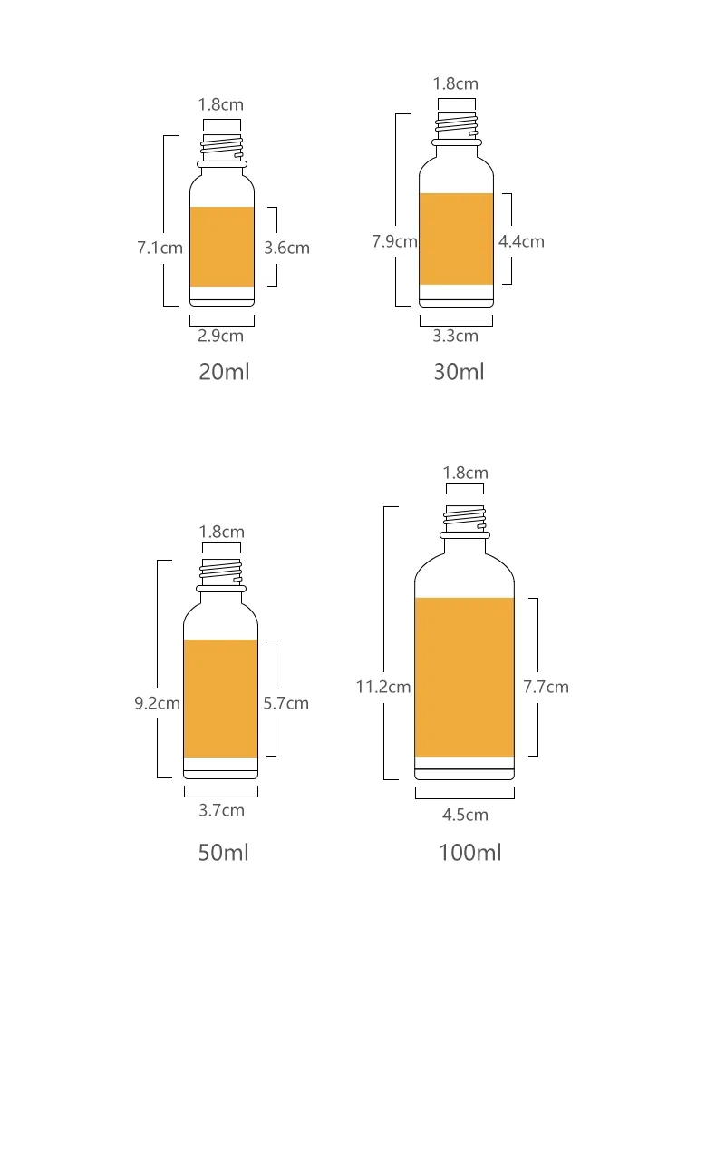 Fragrance Bottle Luxury Dropper Serum Glass Perfume Bottle