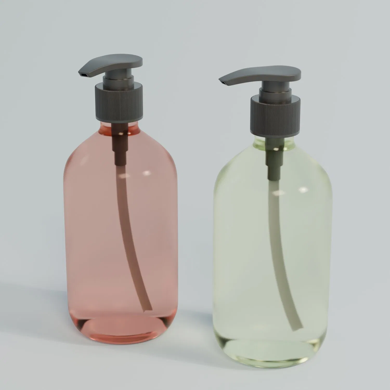 High Quality Glossy/Matte Pet/PETG Lotion Pump Bottles for Body Wash/Hand Sanitizer