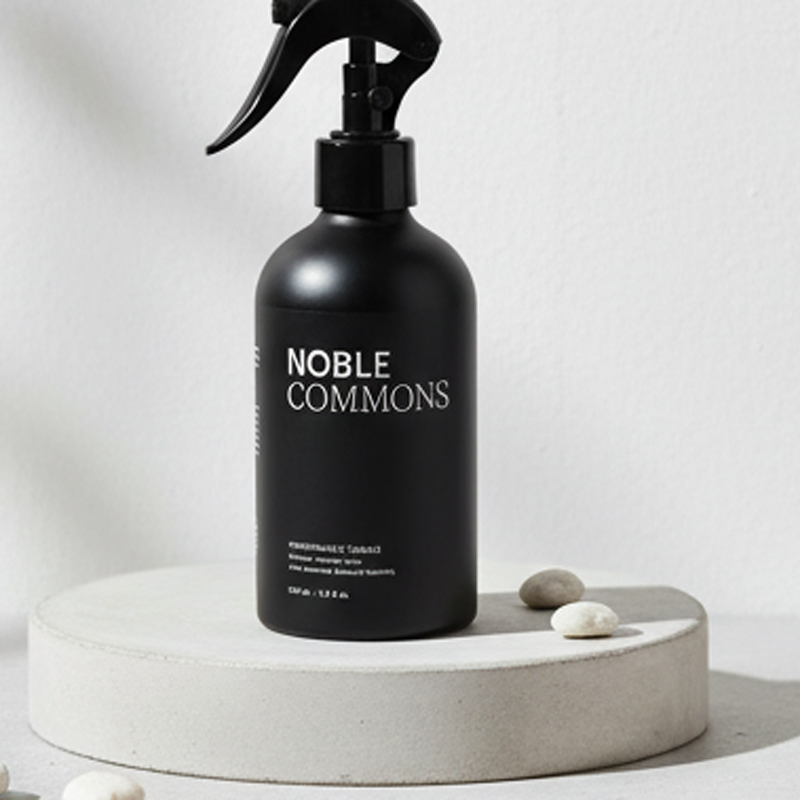 100ml 200ml 300ml 500ml Matte Black Aluminum Spray Bottle for Cosmetic Packaging