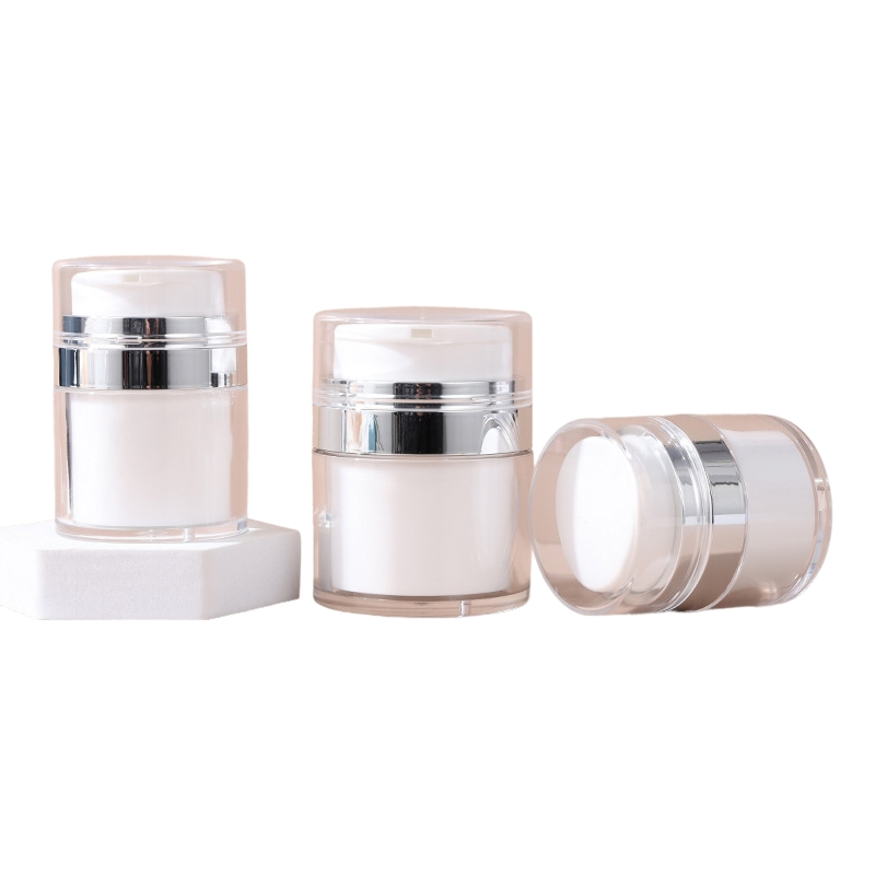 Press-Type Small Sample Travel Bottle Face Cream Vacuum-Packed Bottle Cosmetics Lotion Foundation Liquid Skin Care Products Storage Empty Box