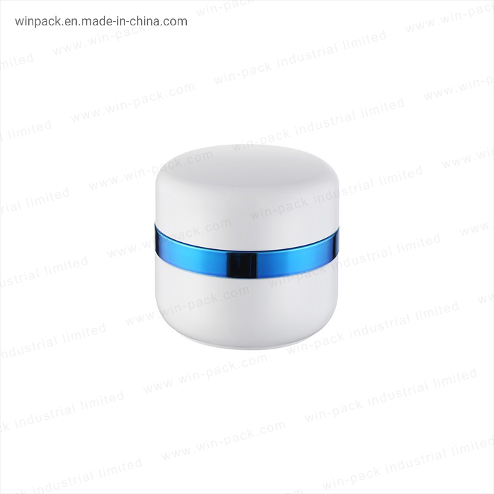 Luxurious White Plastic Cream Jar for Skincare Essentials
