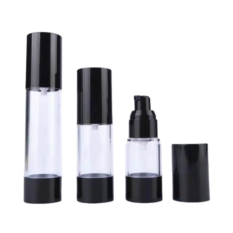 15ml 30ml 50ml Plastic Clear Airless Pump Cosmetic Bottle for Cosmetic Packaging