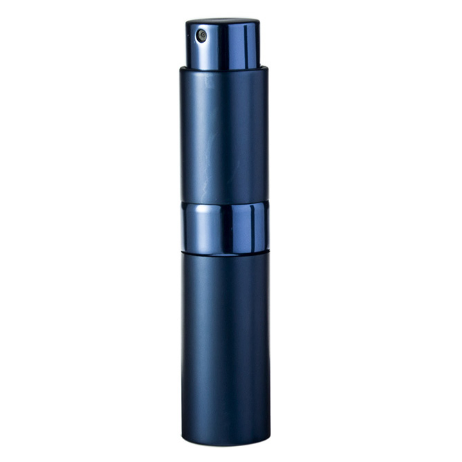 Round Mini Glass Vials Travel Refillable Atomizer Pocket Aluminum Perfume Bottle Spray Bottle