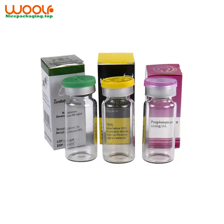 3ml 5ml 10ml Clear or Amber Empty Glass Bottle Vial for Medical or Cosmetic Essential Oil Glass