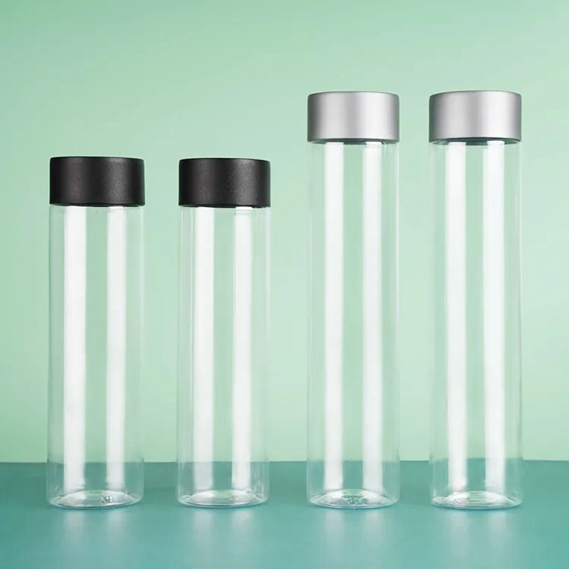 200ml 300ml 500ml Round Pet Plastic Cosmetic Lotion Toner Bottle Packaging for Beauty Products