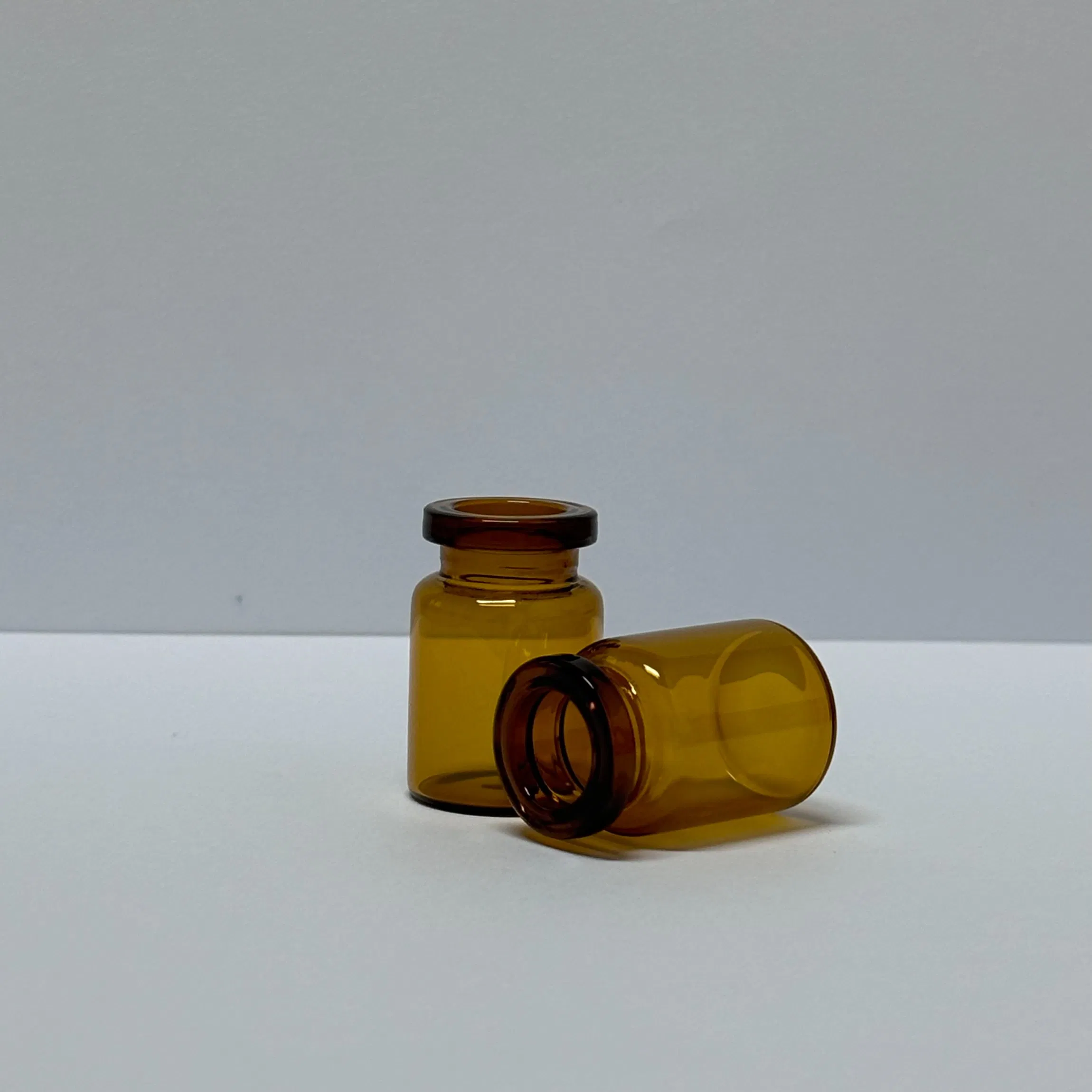 Amber Glass Vials with Crimp Cap for Cosmetics or Medicine