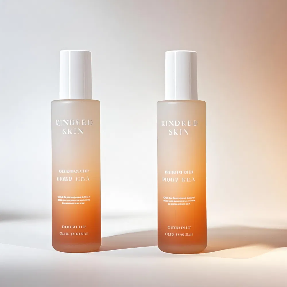 Customized Luxury Empty Cosmetics Packaging Container Free Sample 50ml 100ml 120ml Glass Skincare Facial Lotion Pump Bottle