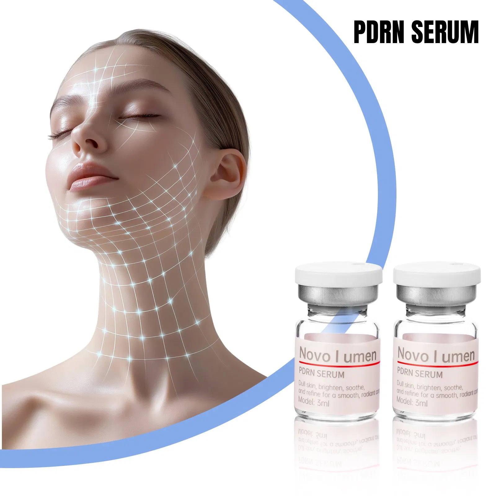 Novolumen 3ml Salmon DNA Pdrn Ampoule for Youthful Skin