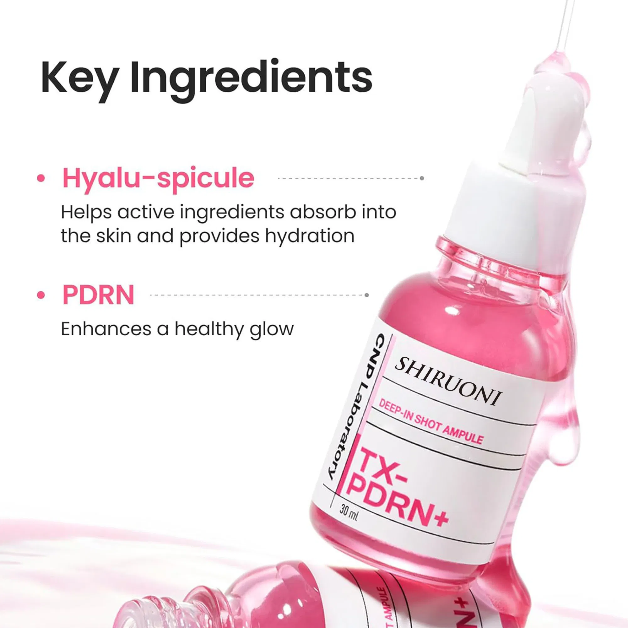 Pdrn+ Hyaluronic Acid Ampoule Private Label - Skin Boosting &amp; Illuminating Concentrate