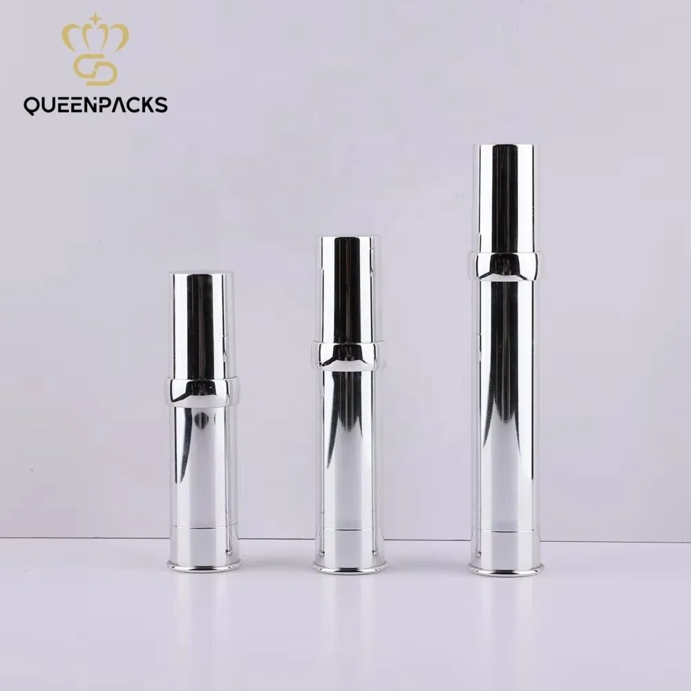 as Silver Finish Cosmetics Mist Spray Airless Bottle for Liquid Products