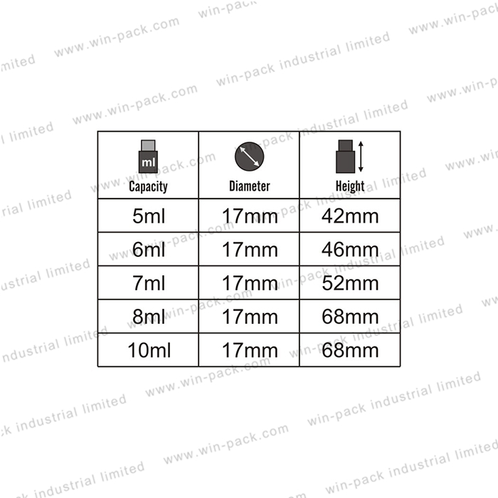 Stylish Essential Oil Roll-on Bottles, Mini Glass, 3ml to 10ml
