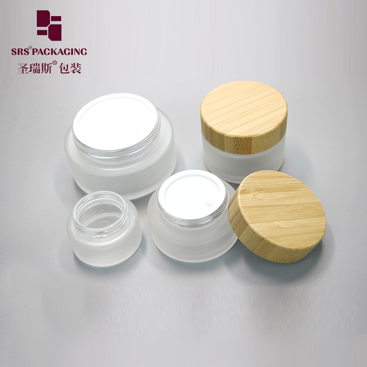 Bamboo 15ml 30ml 50ml Packaging Cream Serum PET lotion Airless Cosmetic Amber Glass pump Inner plastic Dropper roll on roller Essential Oil Perfume Spray Bottle