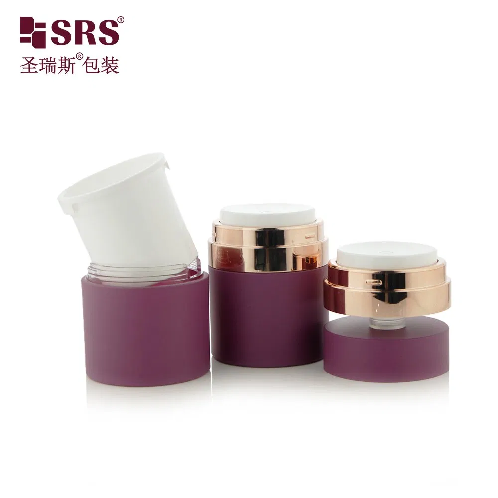 Luxury Acrylic Replaceable Cream Jar 15ml 30ml 50ml Airless Pump Skin Care Packaging
