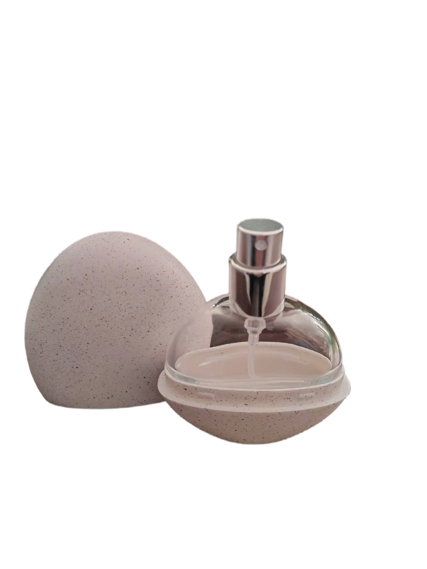 Perfume Sample Bottle Empty Bottle 15ml Eggshell Type Press Perfume Bottle Spot Portable Cosmetic Spray Bottle