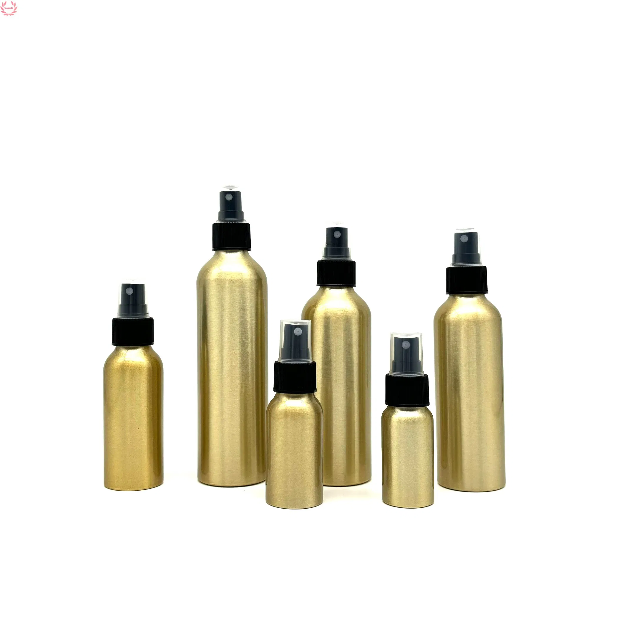 Recycle Use Empty 30ml 50ml 100ml 120ml 150ml 250ml Cosmetic Aluminum Shampoo Pump Spray Bottle 1oz 3oz 4oz 5oz 8oz
