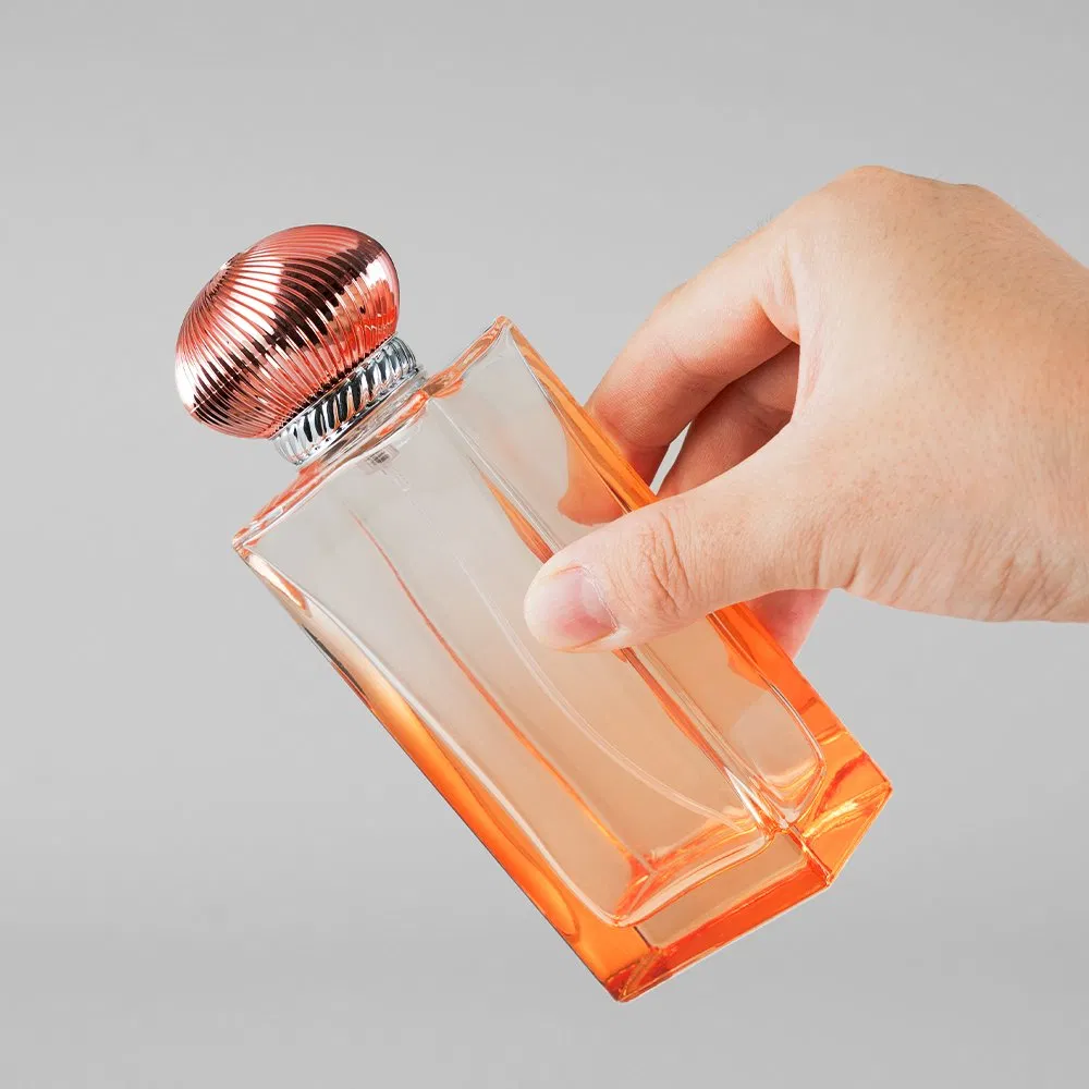 Custom Logo Zamac Cap Designer Gradient Colors Glass Empty Perfume Bottles with Box Packaging