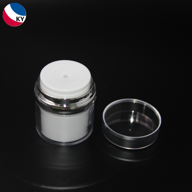 Luxury 1oz Airless Pump Acrylic Skincare Bottles Cream Jars