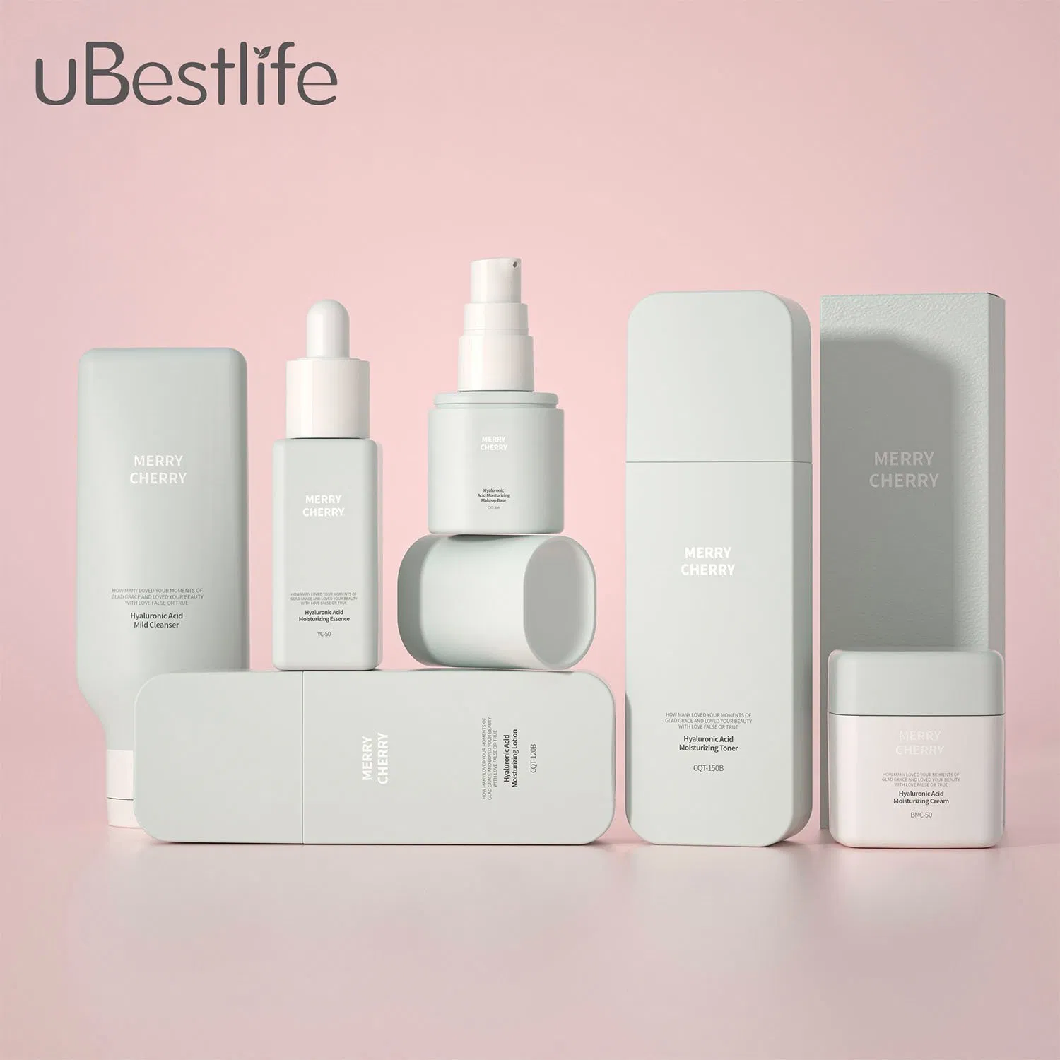 CQT High Quality Square Cosmetic Pump Bottle Lotion Oil Essence Toner