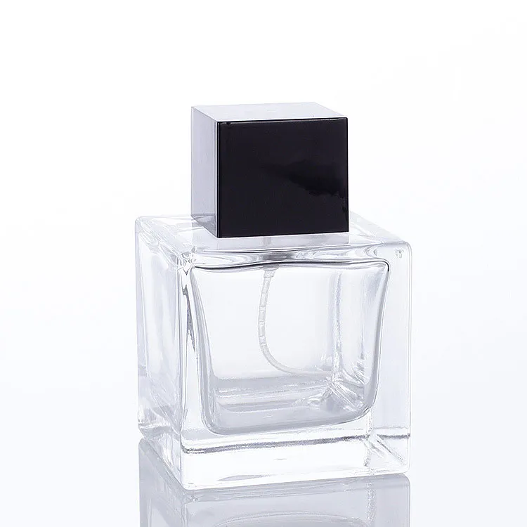 Luxury Clear Empty Square Atomizer Glass Perfume Bottle 6