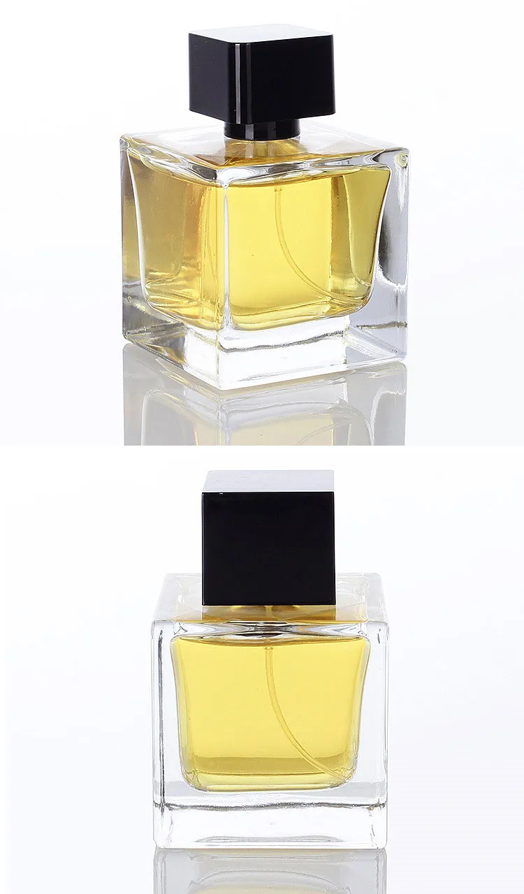 Luxury Clear Empty Square Atomizer Glass Perfume Bottle 4