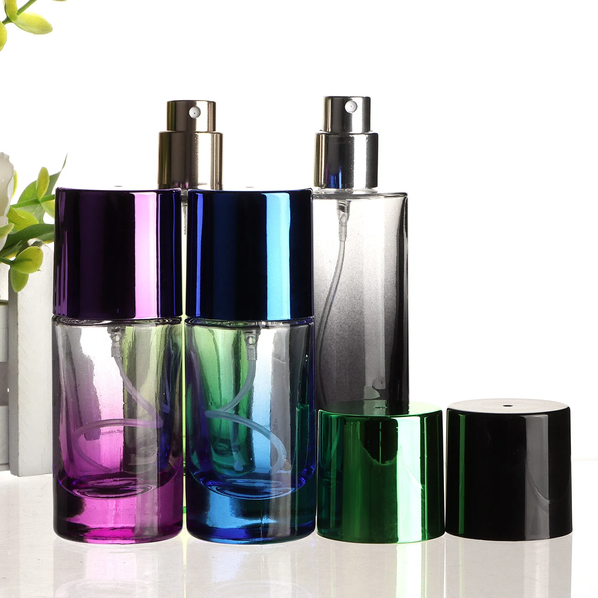 Elegant Round &amp; Square Glass Perfume Bottles – 30ml, 50ml, 100ml Sizes, Bulk Custom