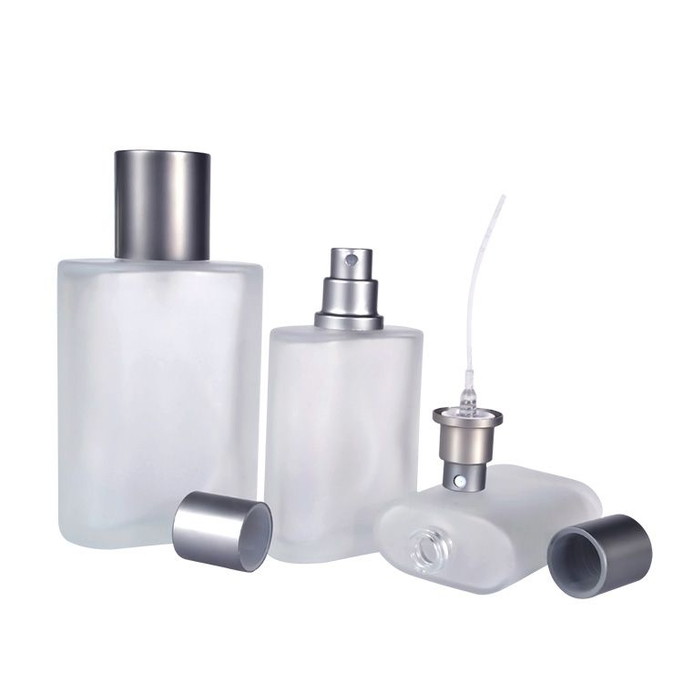 30ml 50ml 100ml Frosted Perfume Glass Bottle with Mist Spray for Cosmetic Packaging