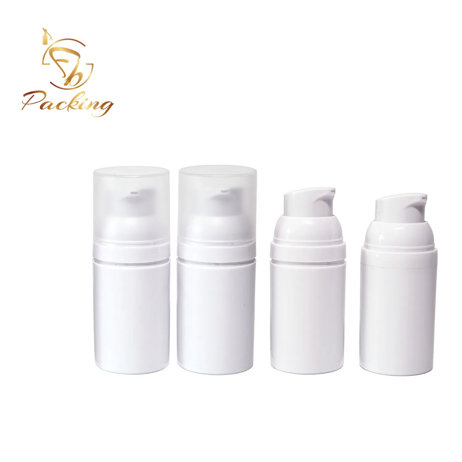 Cosmetic Skincare 30ml 50ml 100ml PP White Airless Pump Press Bottle