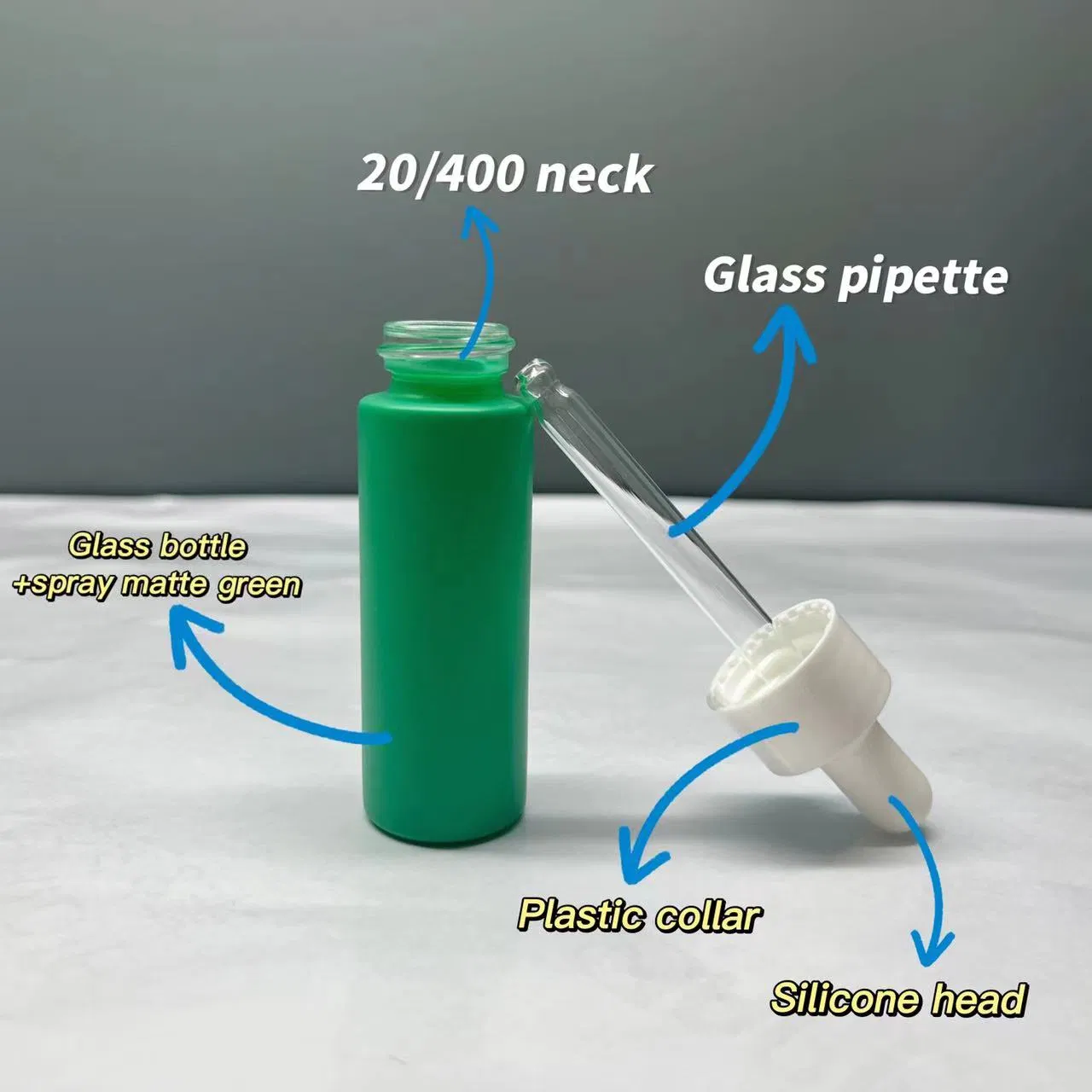 Luxurious 15ml Matte Red Glass Pipette Bottle for Skincare