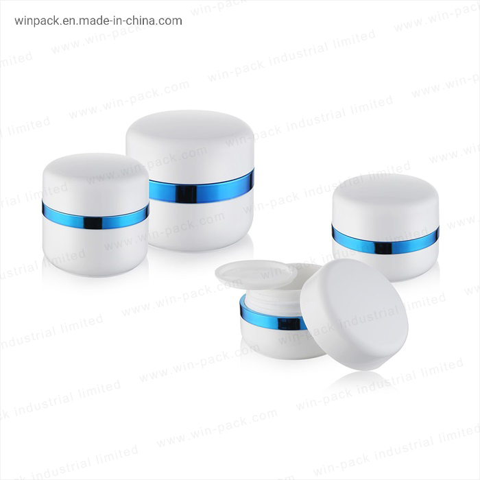 Luxurious White Plastic Cream Jar for Skincare Essentials