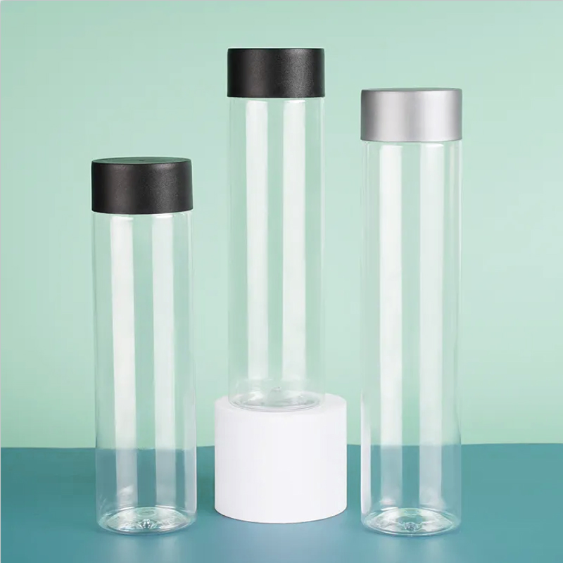 200ml 300ml 500ml Round Pet Plastic Cosmetic Lotion Toner Bottle Packaging for Beauty Products