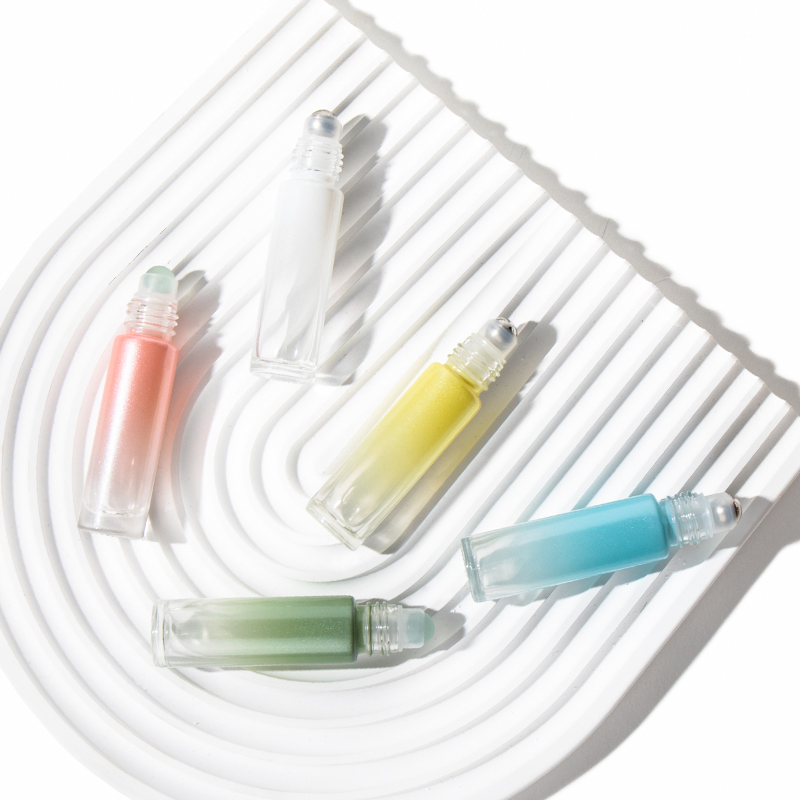 10ml Colorful Perfume Roll on Bottle with Glass/Metal Ball Roller for Deodorant Essential Oil